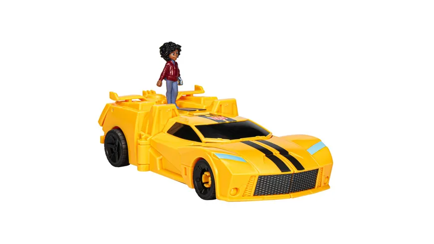 Hasbro - Transformers Spielzeug EarthSpark Spin Changer Bumblebee und Mo Malto Figur
