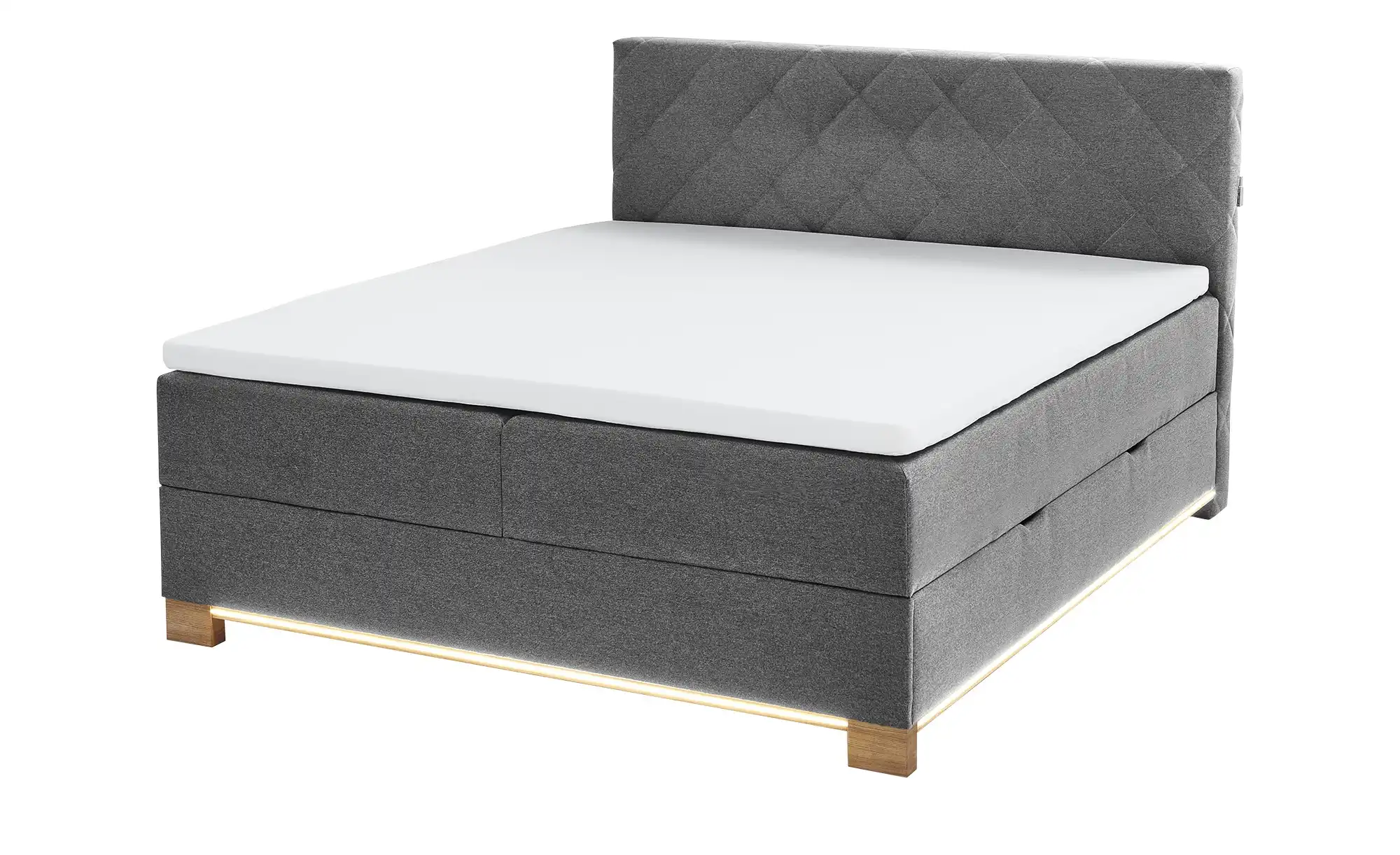 Boxspringbett USB-Anschluss & LED- Beleuchtung  Clara