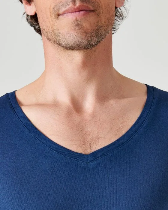 Lot de 2 tee-shirts Essential col V, manches courtes