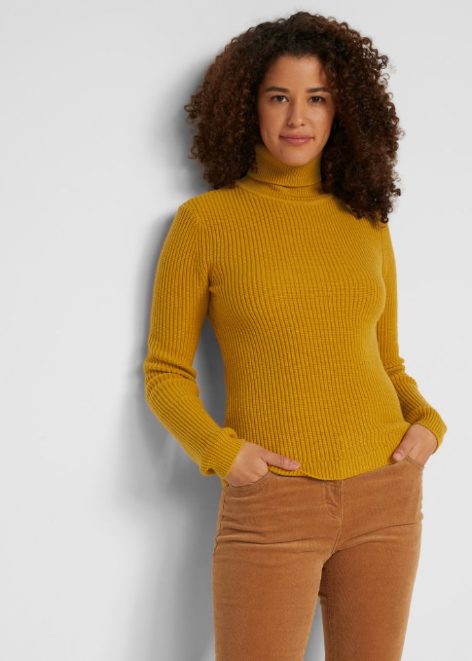 Rollkragenpullover, eng anliegend