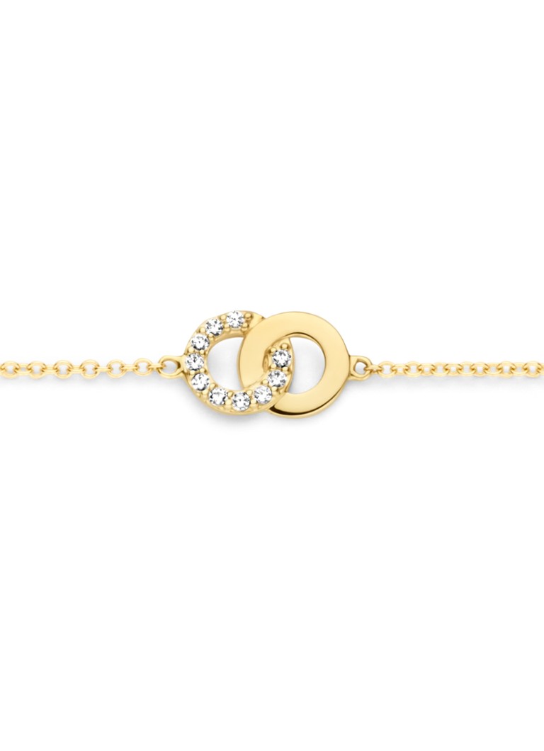 Bracciale Blush in oro giallo 14 carati con zirconi cubici 2223YZI