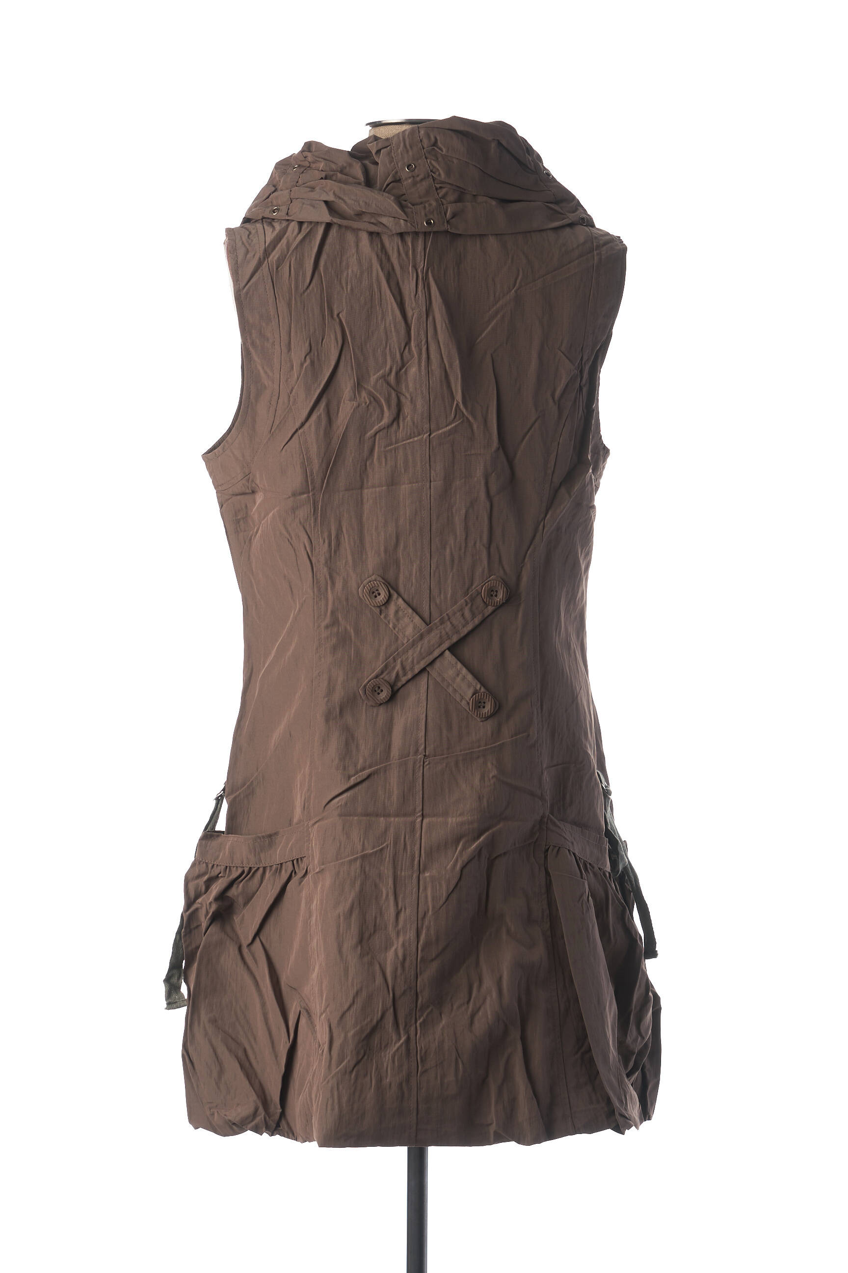 Franstyle Tuniquesansmanche Femme couleur marron