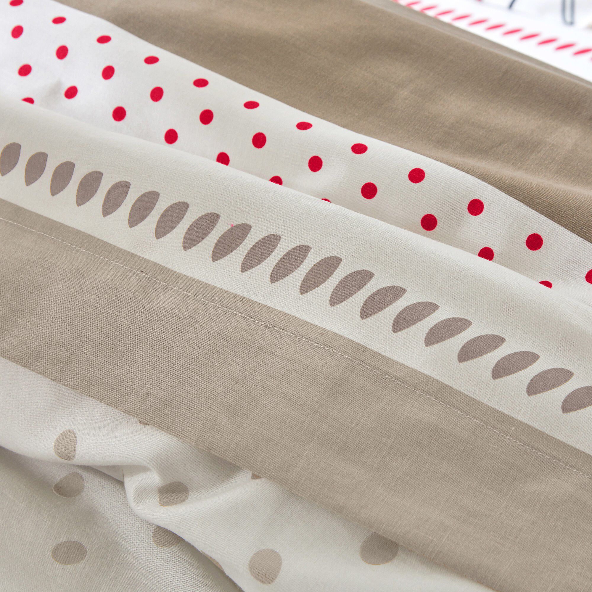 Linge de lit Coquely en coton à motifs coquelicot