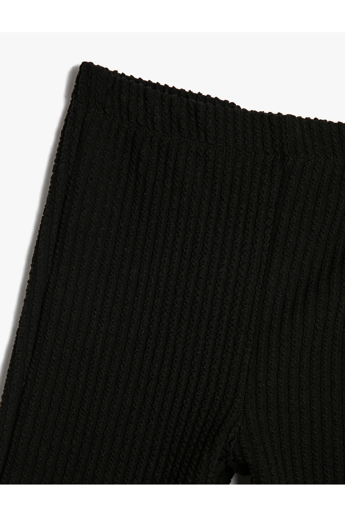 Koton  Basic-Schlaghose mit elastischem Bund und Rippstrickbündchen