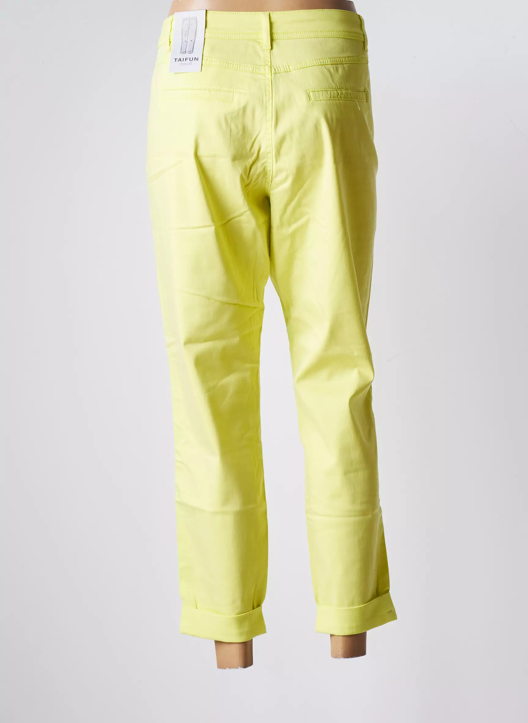 Taifun Pantalons Chino Femme couleur vert
