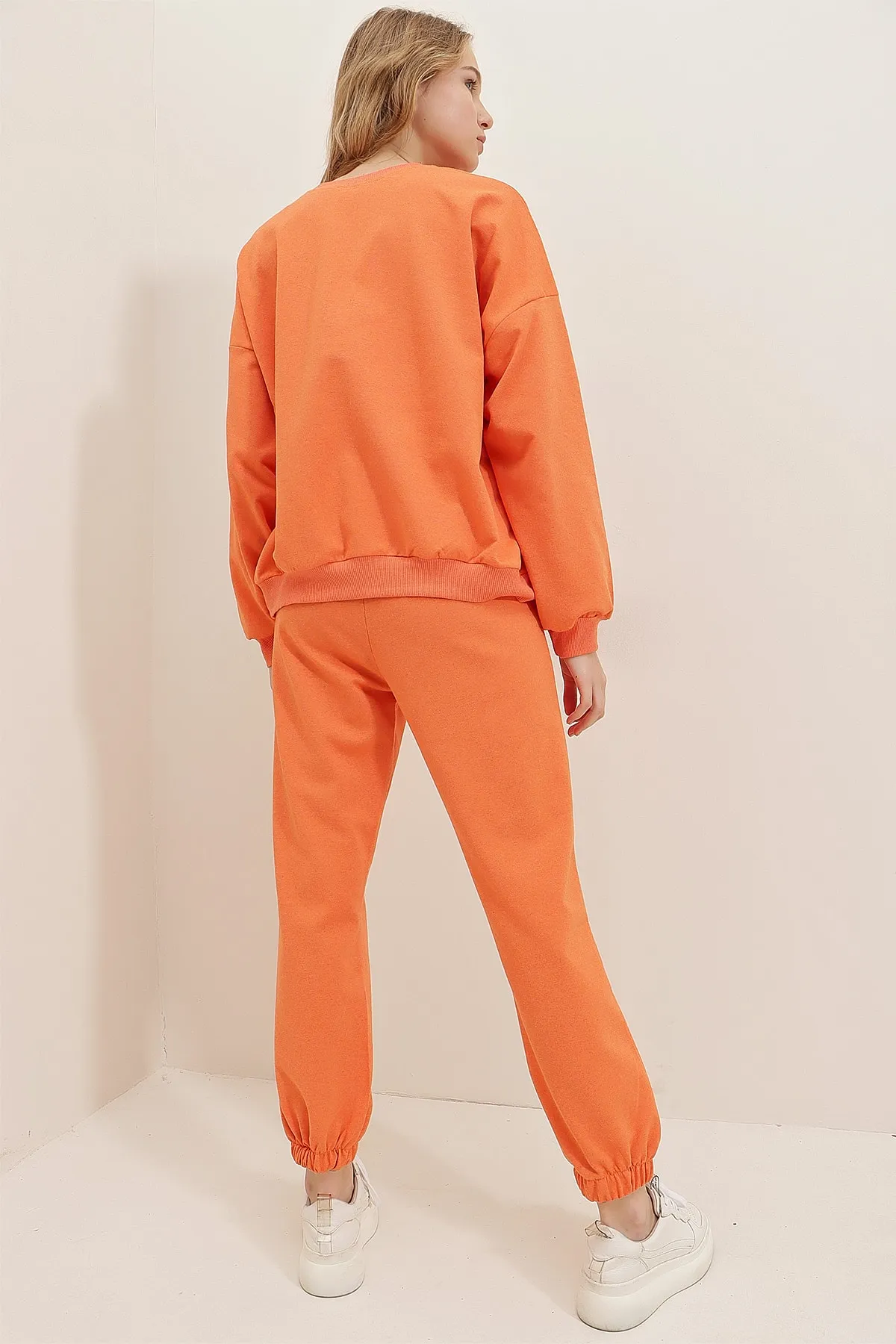 Trend Alaçatı Stili  Trainingsanzug - Orange - Regular Fit