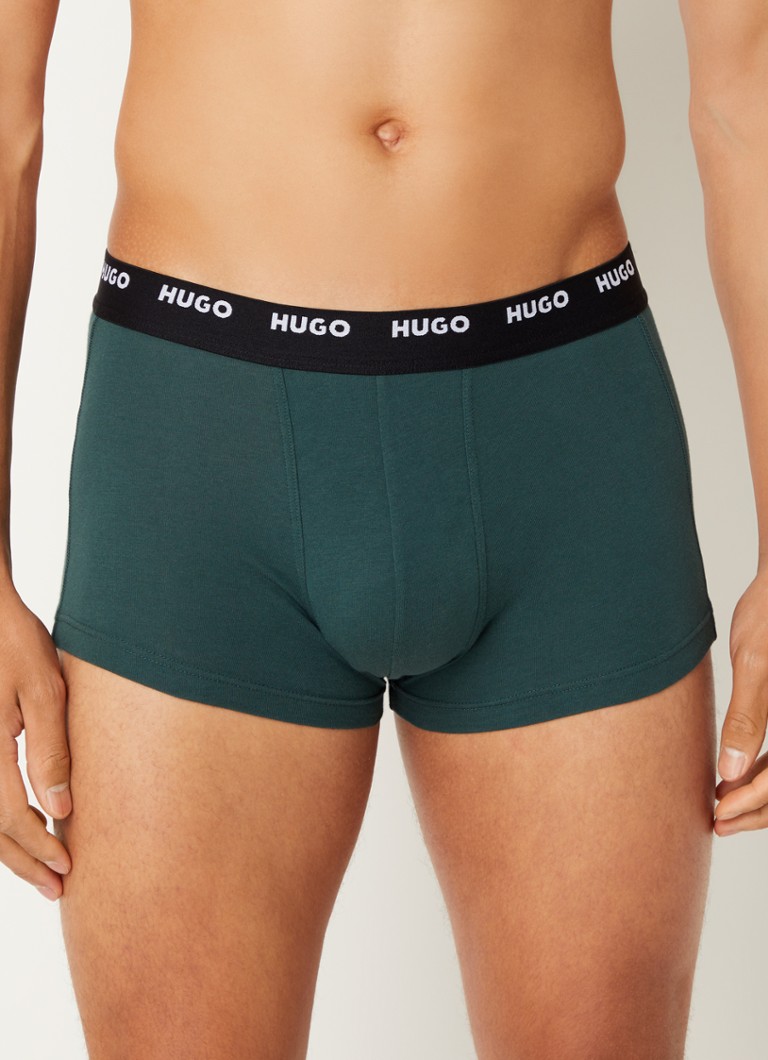 Lot de 5 boxers HUGO BOSS avec ceinture logotée