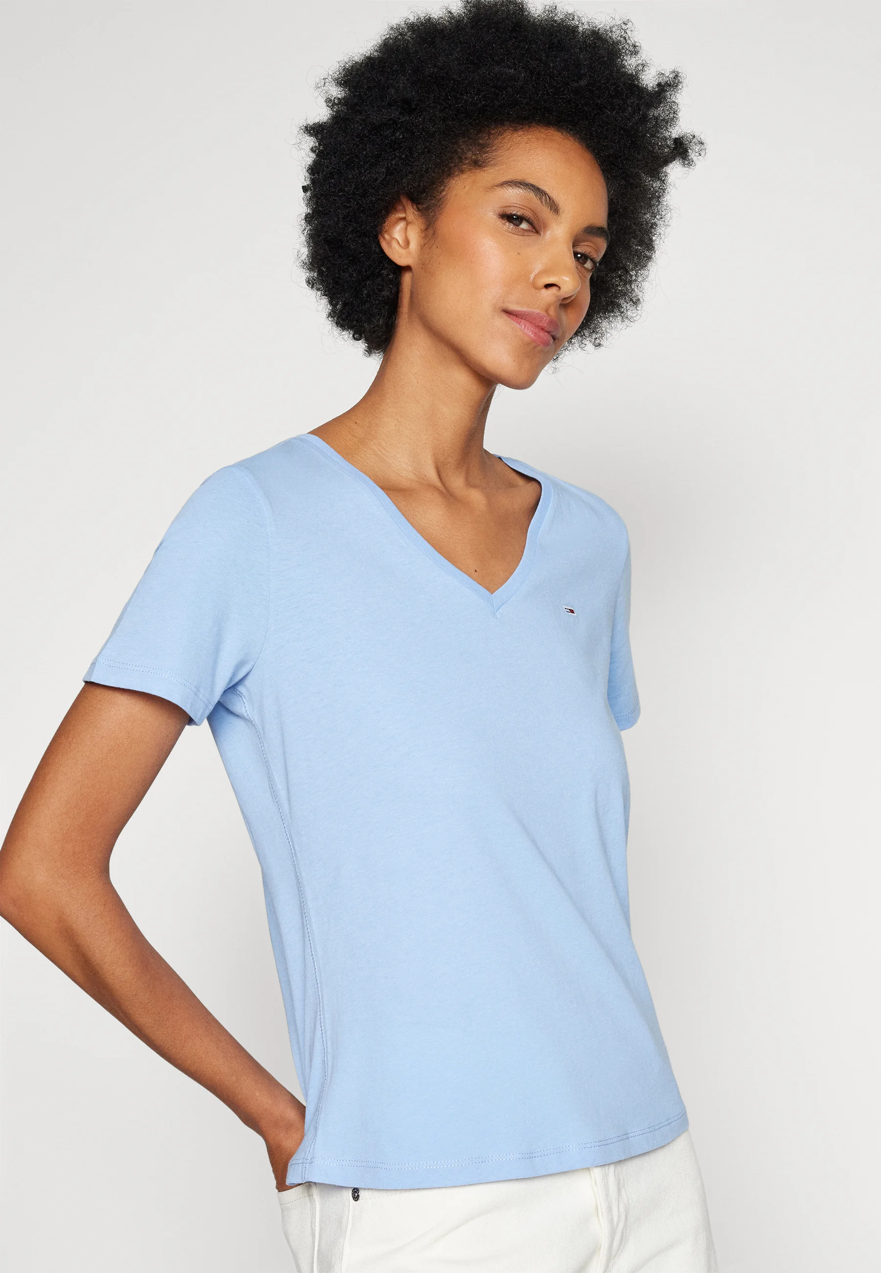 Tommy Jeans SOFT V NECK TEE PACK DE 2 - Camiseta básica