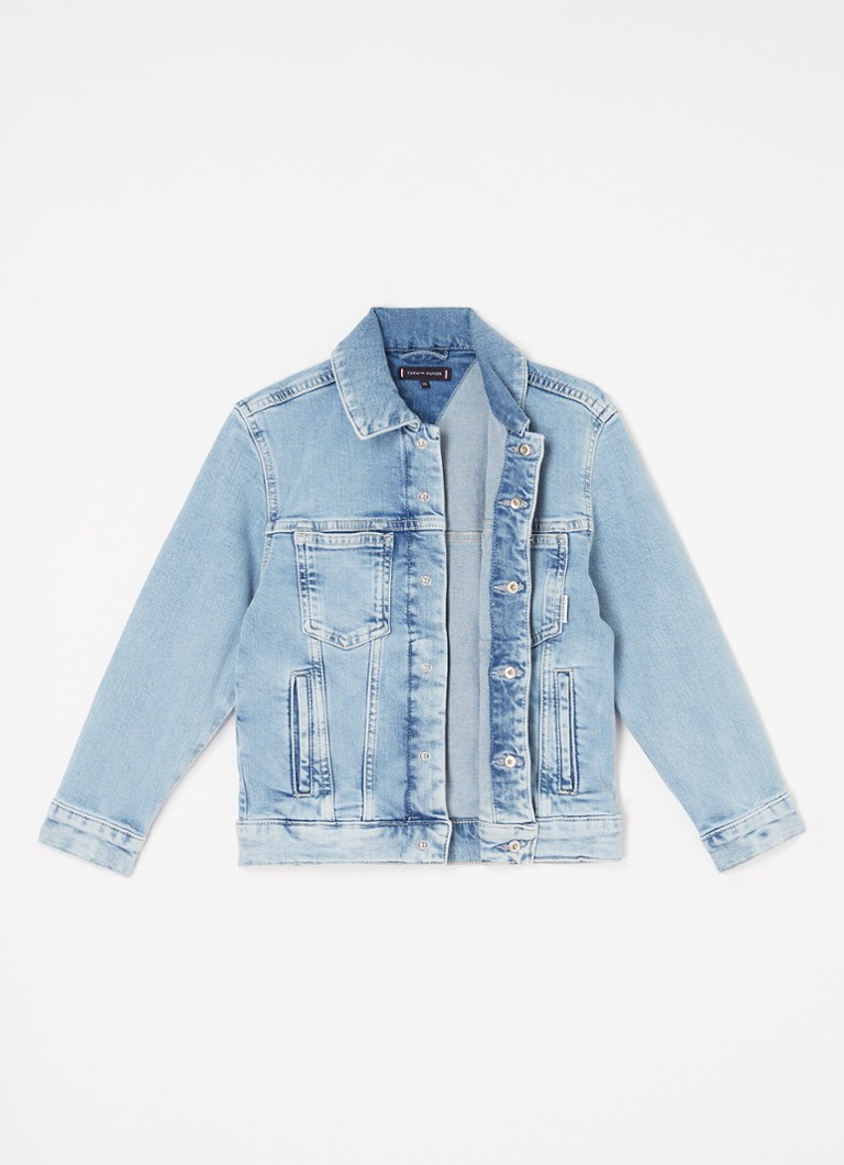 Džínová bunda Tommy Hilfiger s bočními kapsami