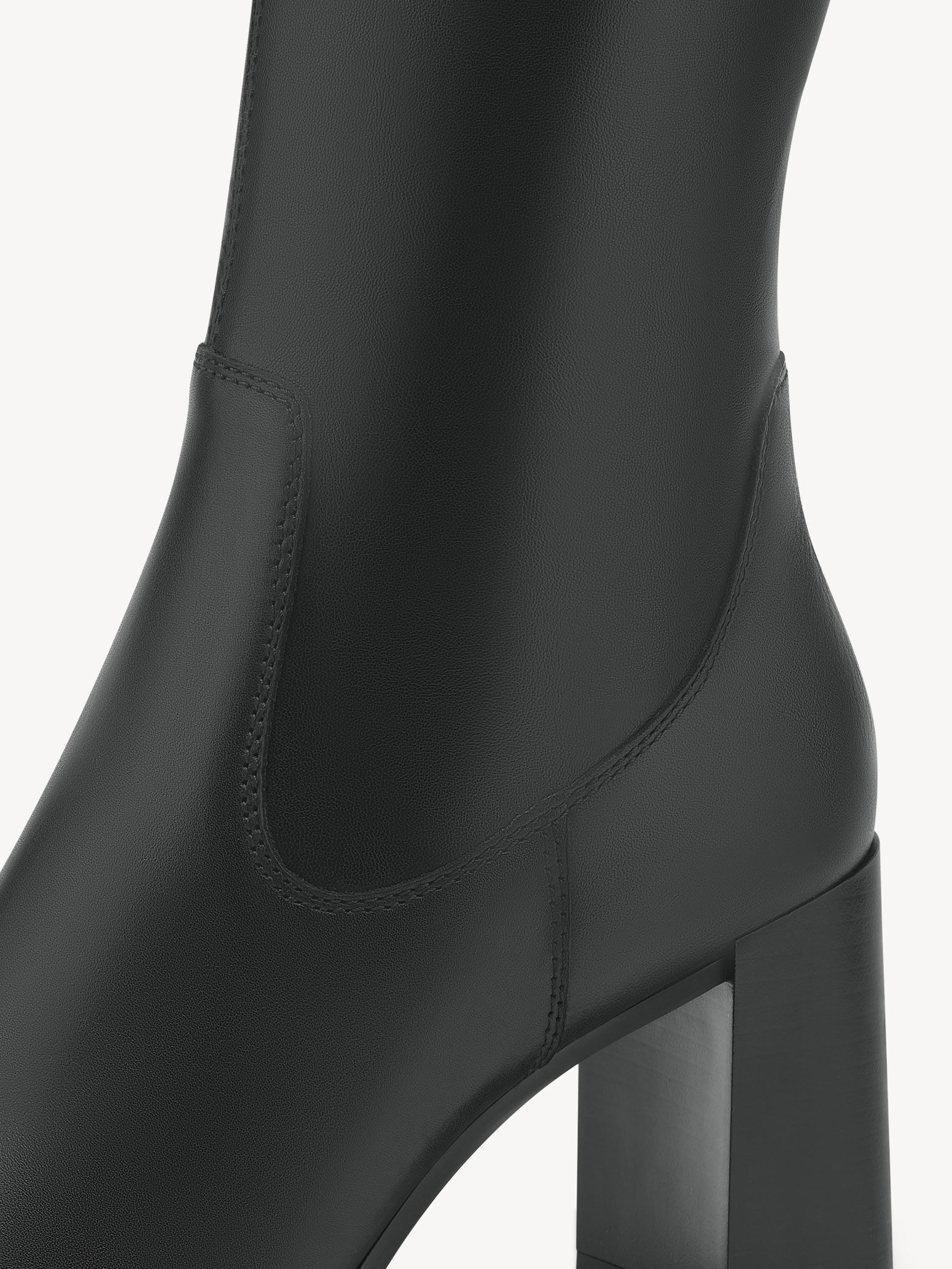 Bottes en cuir - noir