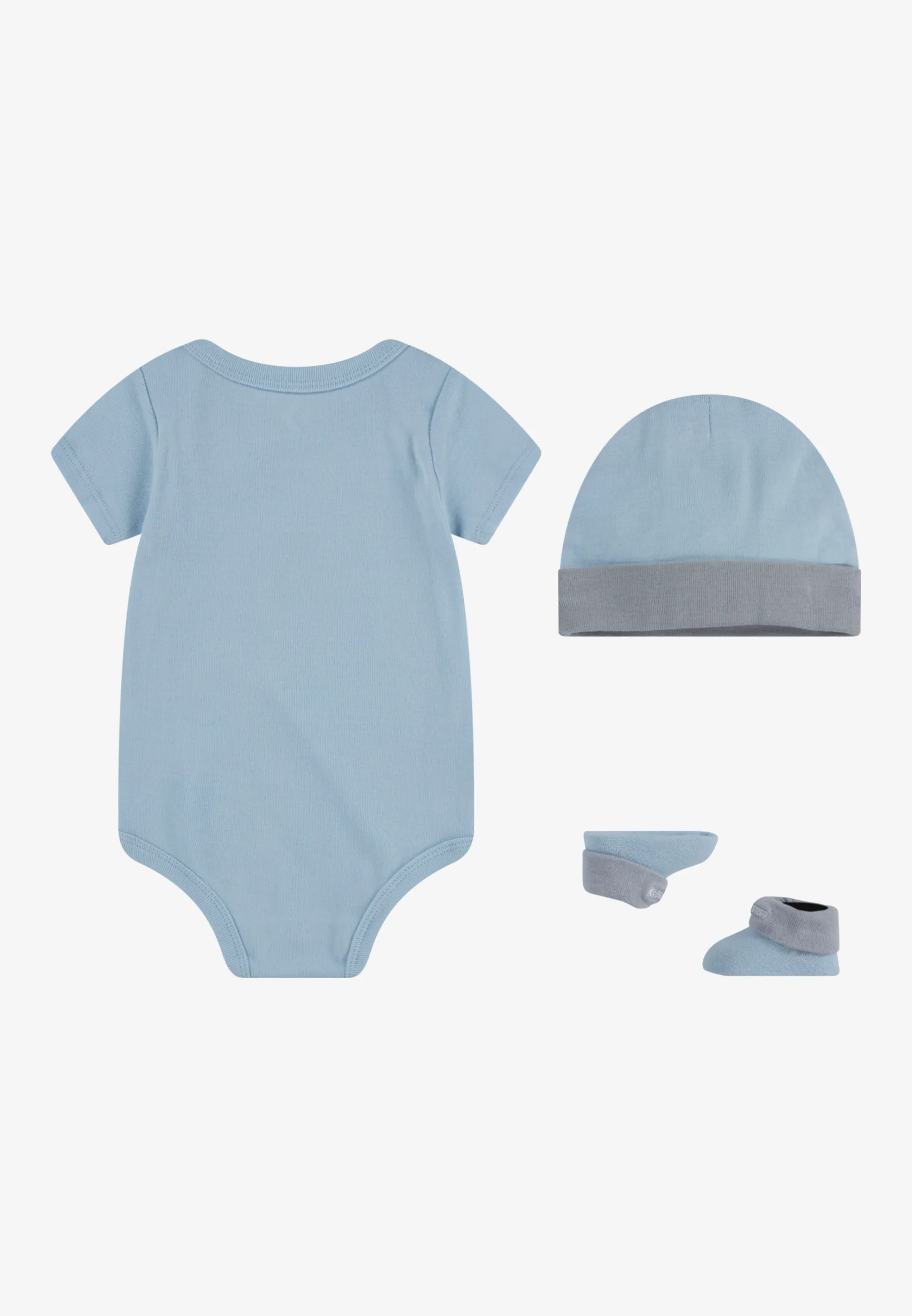 Conjunto unisex de gorro, body y botín para bebé Converse Classic - Regalo para baby shower