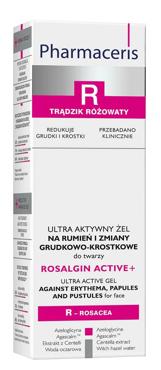 Pharmaceris R Rosalgin Active+ Ultra Active gel za eritem i papulopustularne lezije