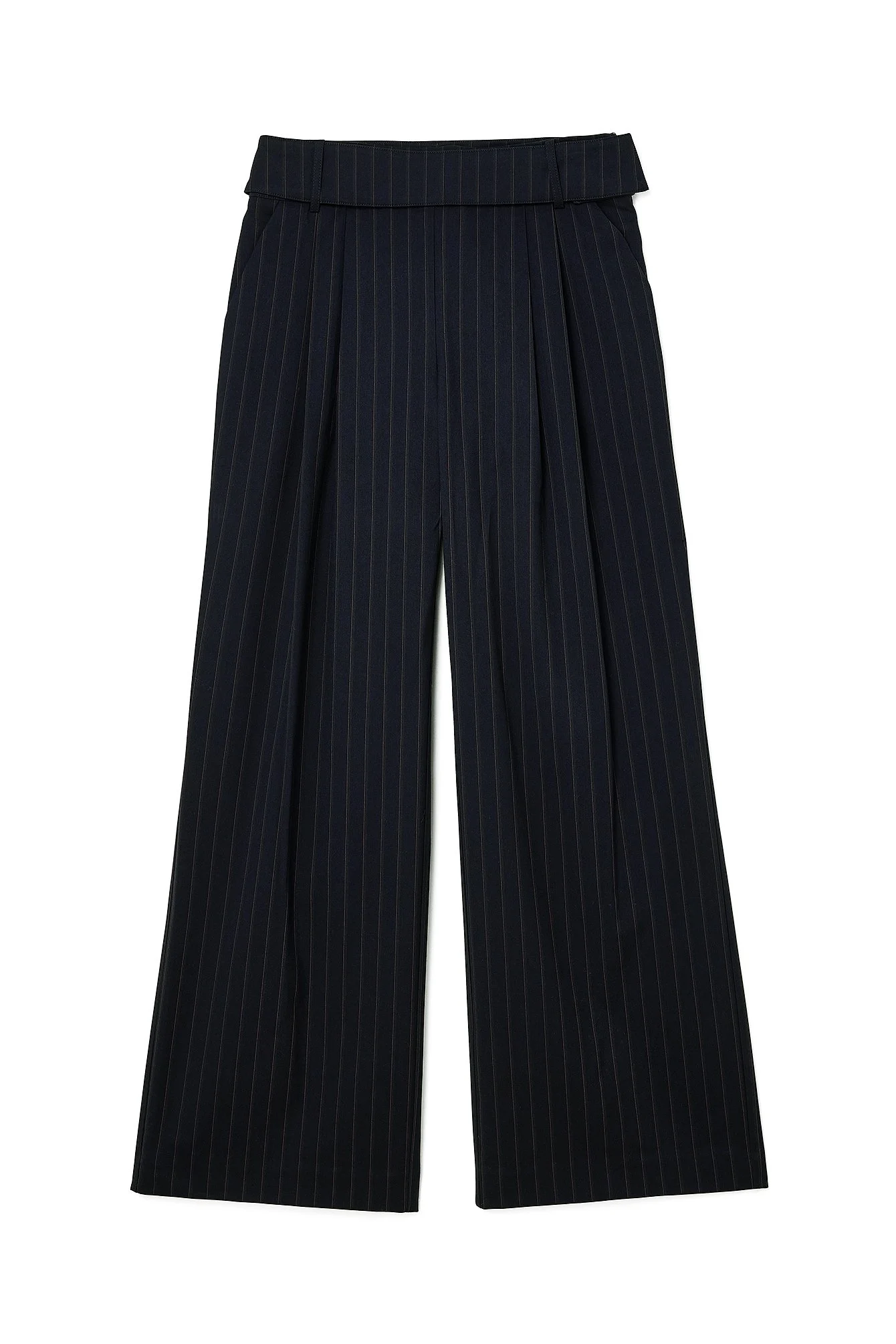 Weite Hose mit gewebtem Bund