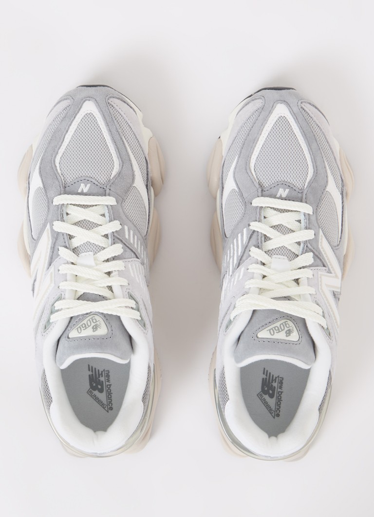 Teniși New Balance 9060 din piele întoarsă cu detalii din plasă