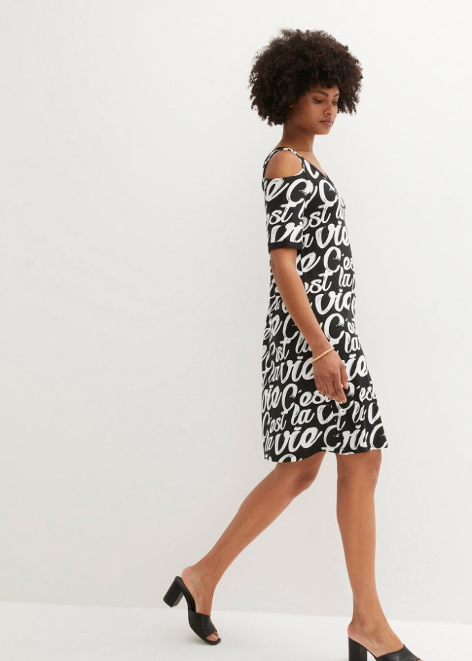 Cold-Shoulder-Kleid