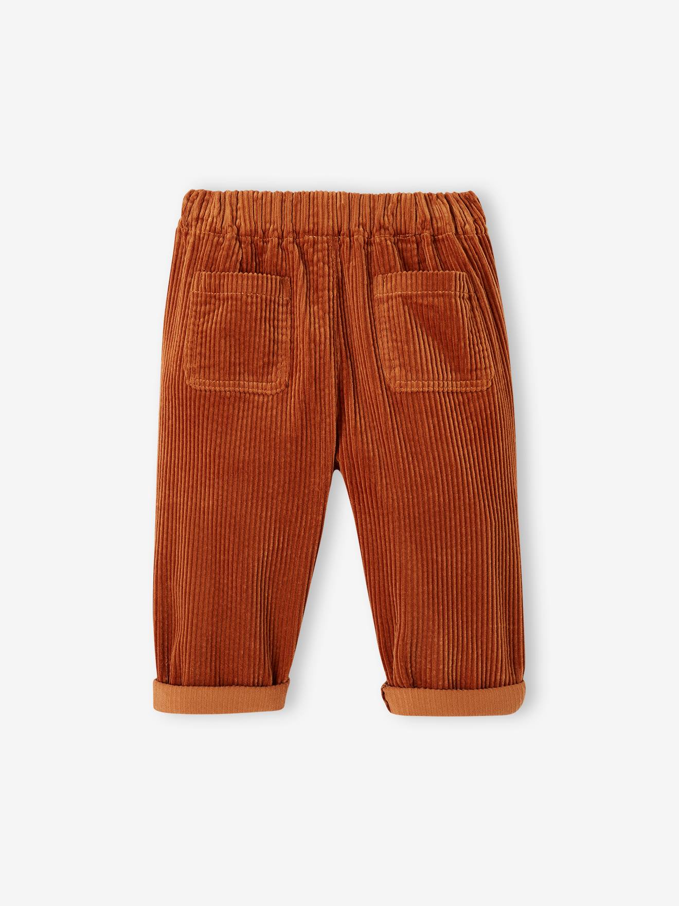 Vertbaudet Baby Cordhose mit Schlupfbund - rost