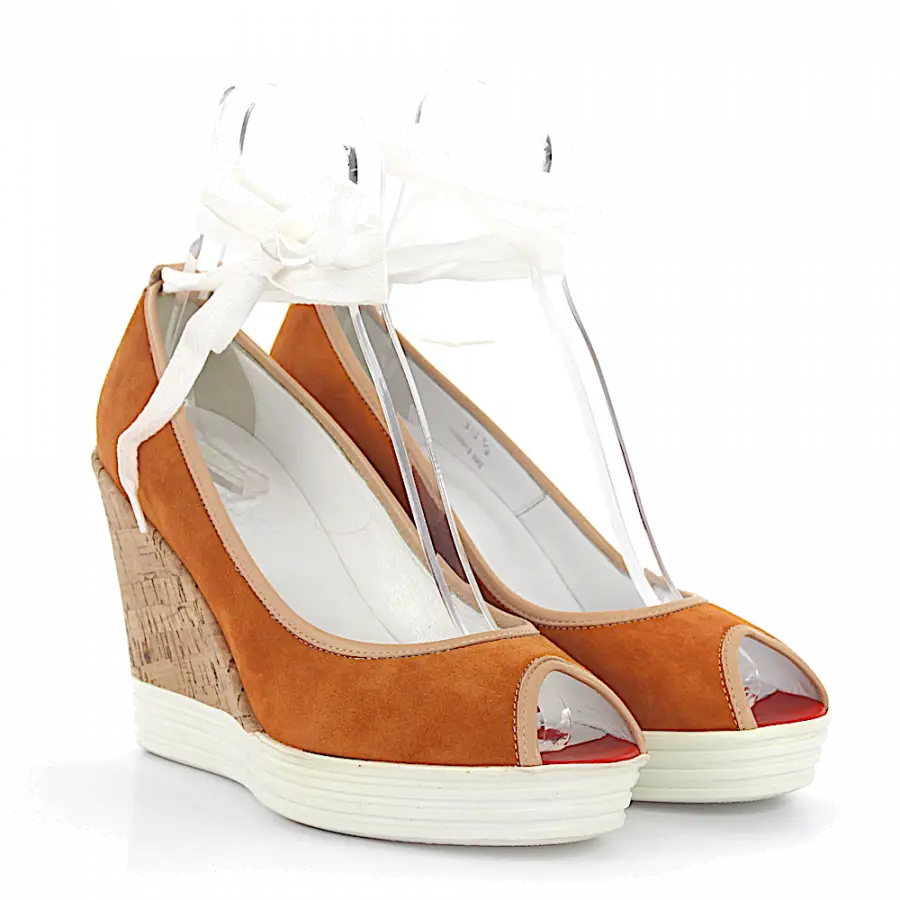 Hogan - Plateausandalen - orange