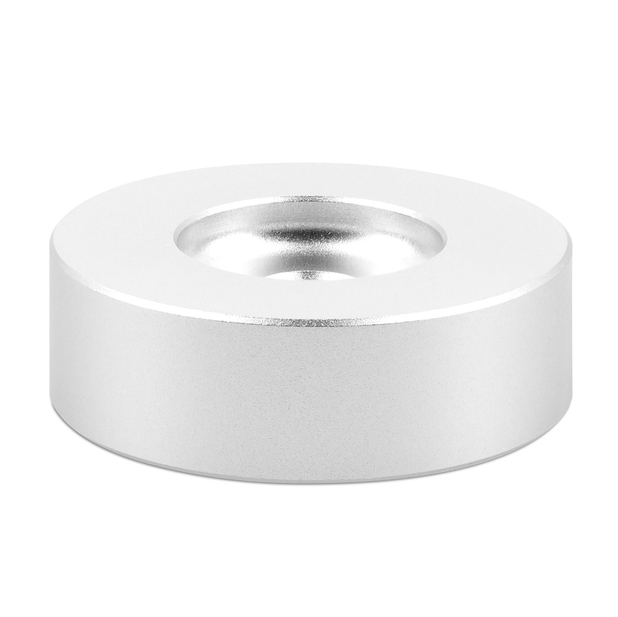 kwmobile Aluminium-Adapter für 7 Schallplatten mit großem Mittelloch