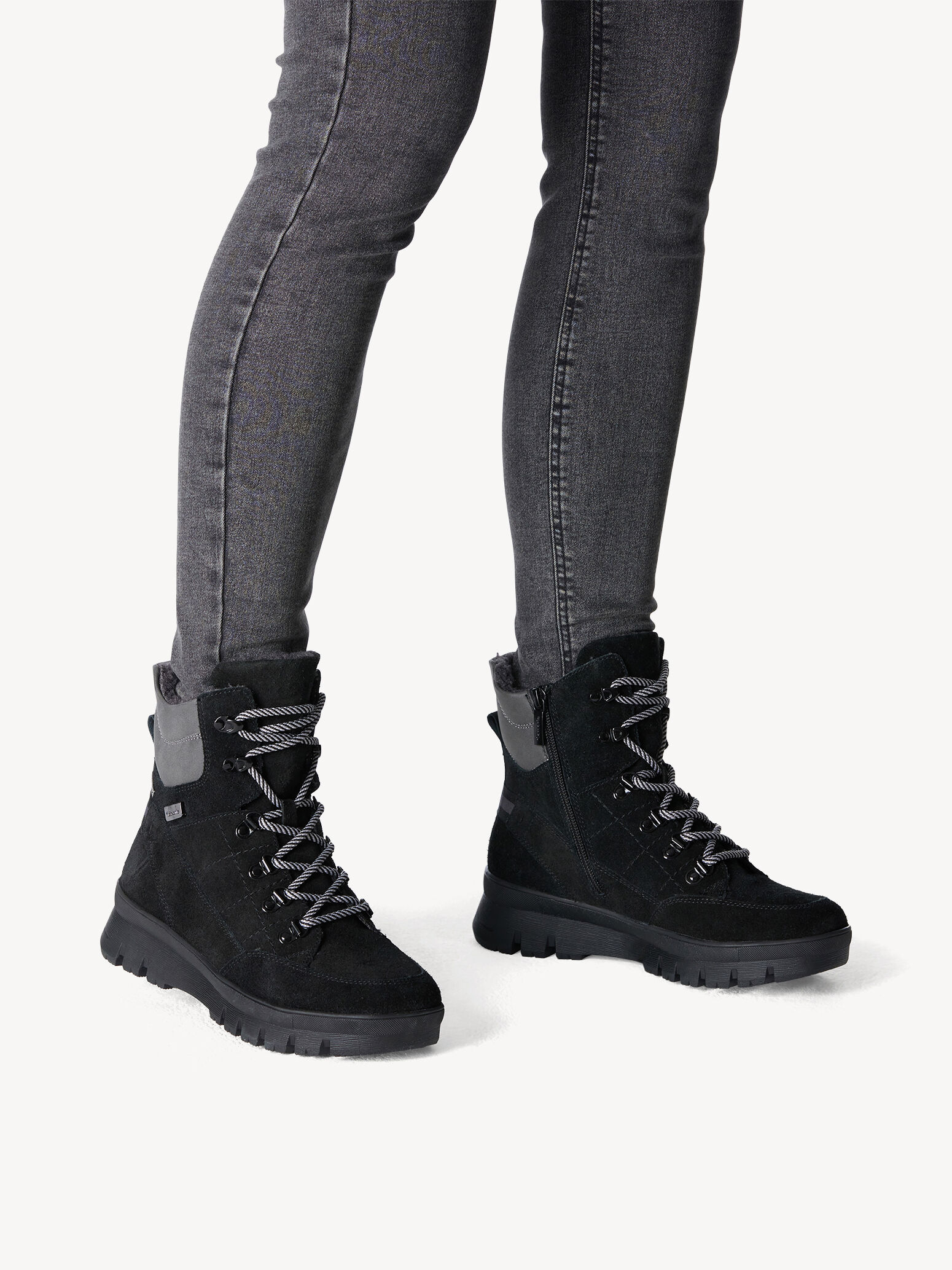 Bottine en cuir - noir