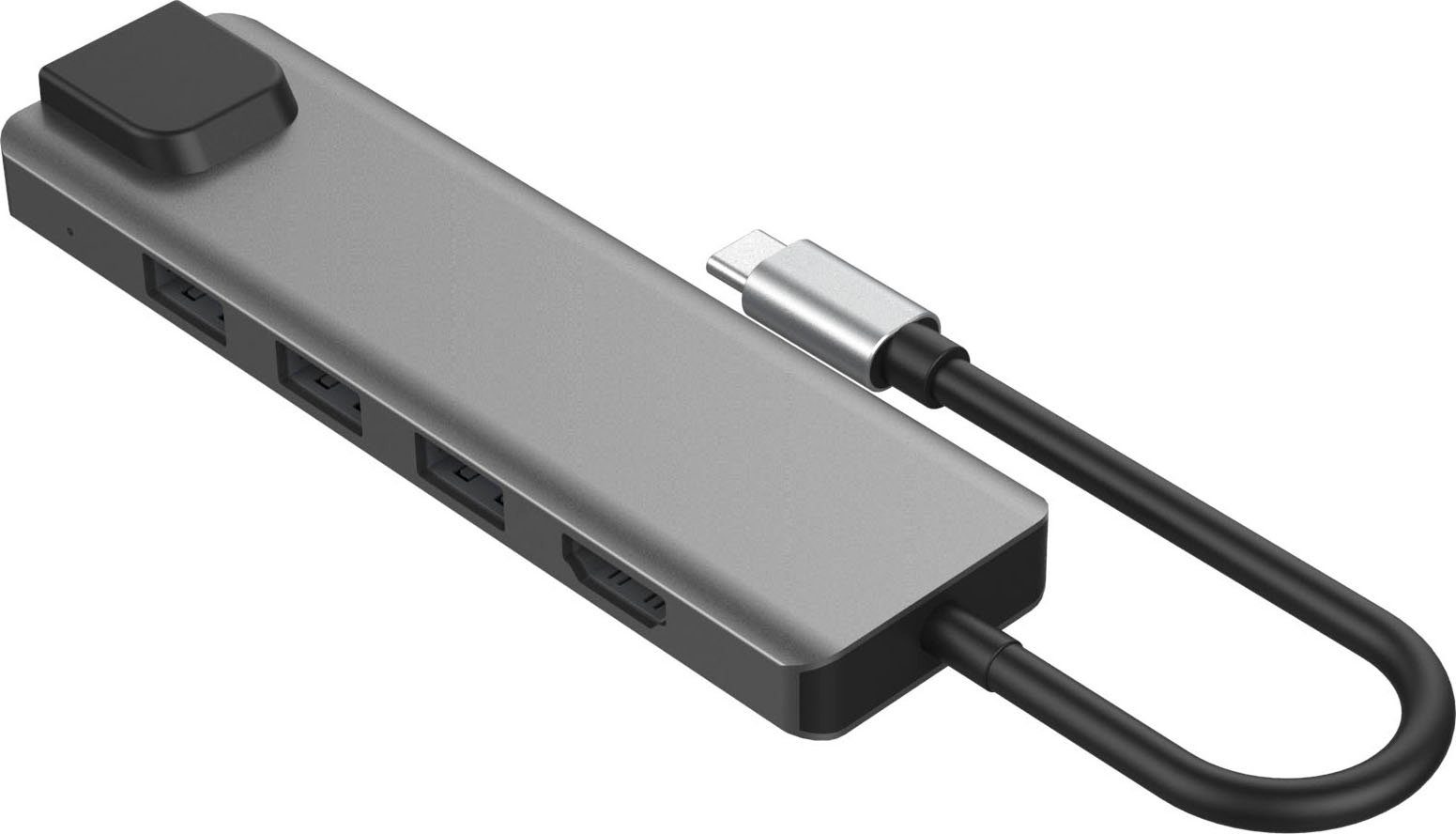 Hyrican Laptop-Dockingstation ST-T605 Dockingstation Type-C, 1x RJ-45, 3x USB 3.0, 1x HDMI