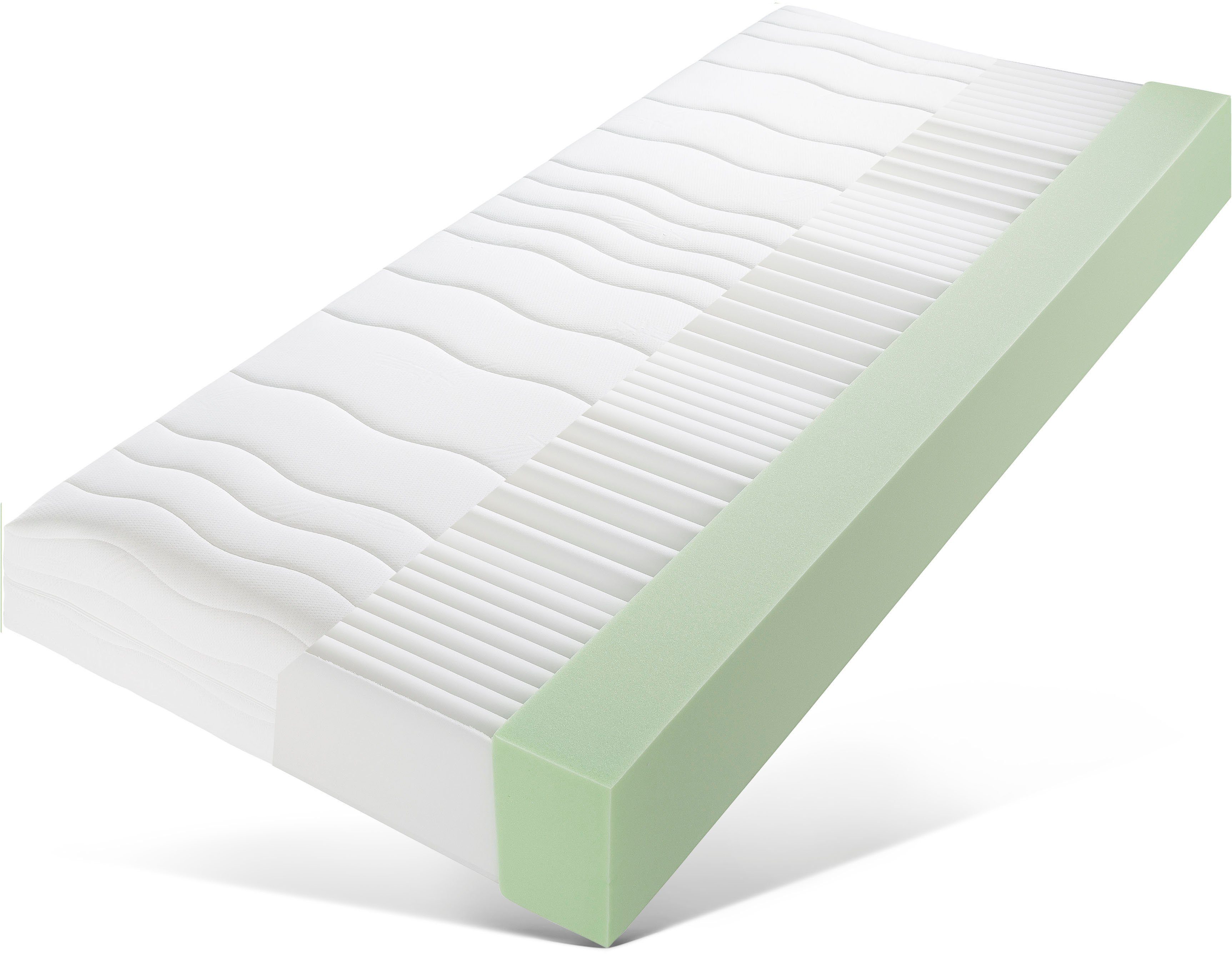 Komfortschaummatratze Wismar, Boxspringfeeling, extra hoher Matratzenkern, feste Sitzkante, Home affaire, 28 cm hoch, Matratze in XXL-Höhe, 90x200 cm, 140x200 cm und weitere Größen