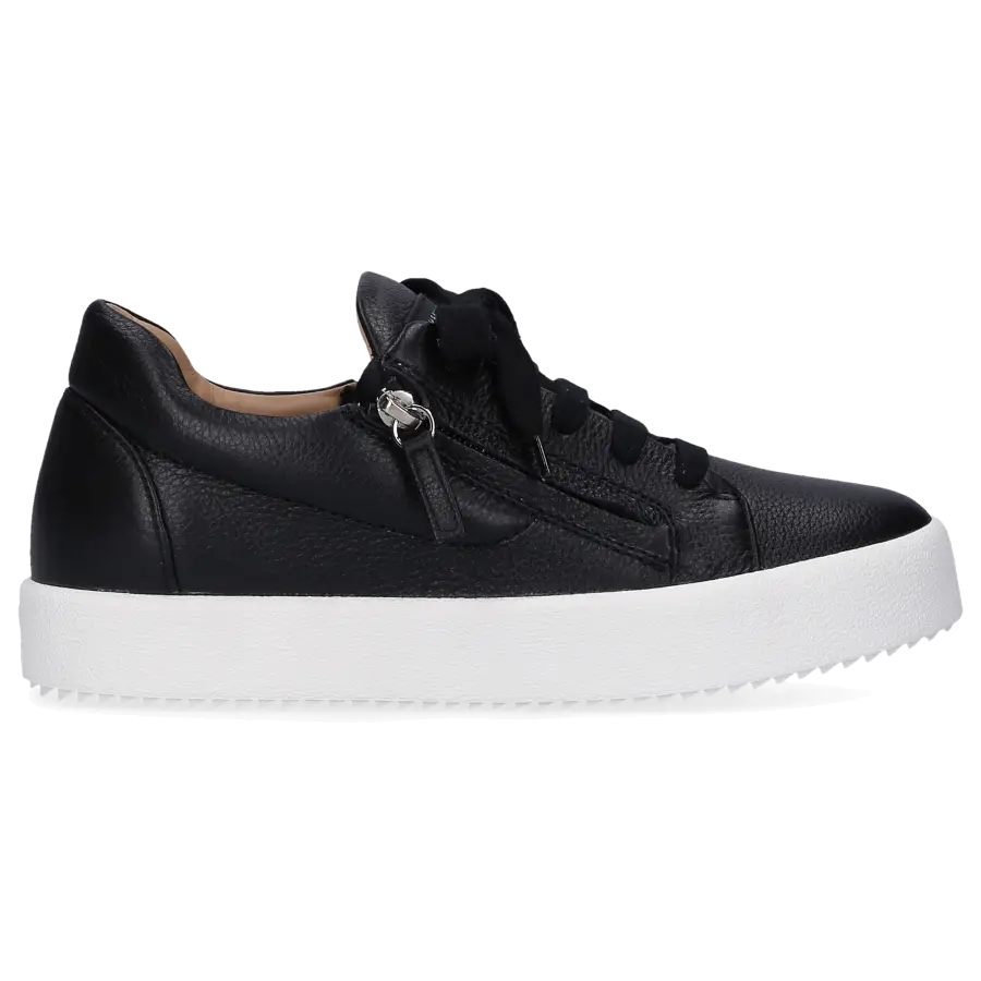 Giuseppe Zanotti - Sneaker low FRANKIE Kalbsleder Logo schwarz - schwarz