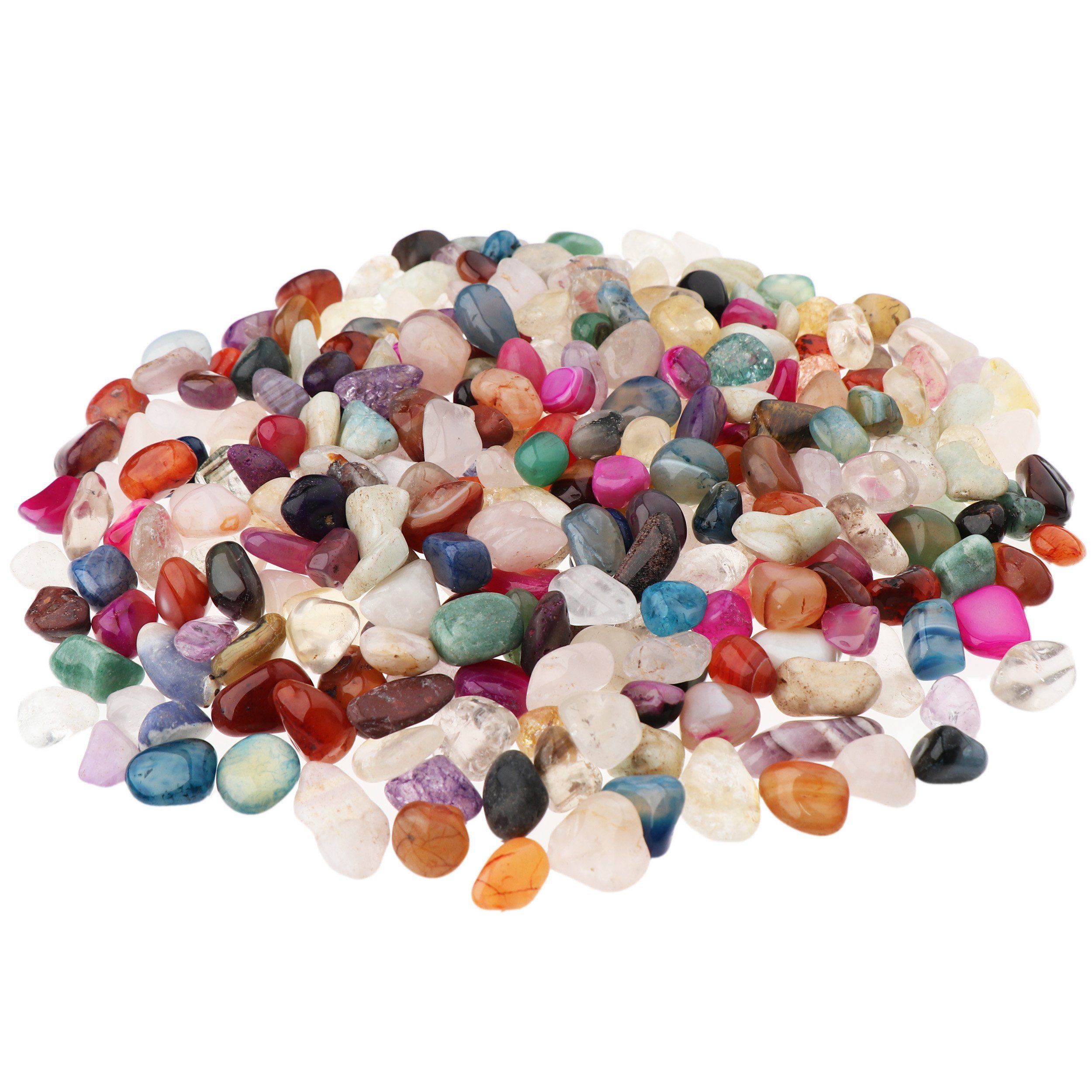 NKlaus Mineralstein 900g Trommelsteine Multi Mix 15 - 20 mm Heilsteine Edelsteine Schmuck