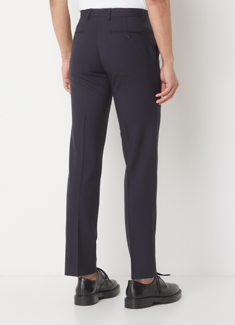 Pantaloni Sandro slim fit din lână virgină, cu buzunare laterale.