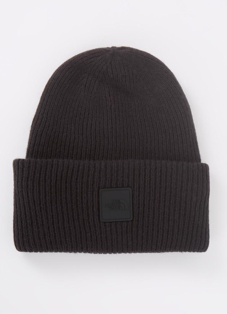 The North Face  Ribgebreide muts in wolblend