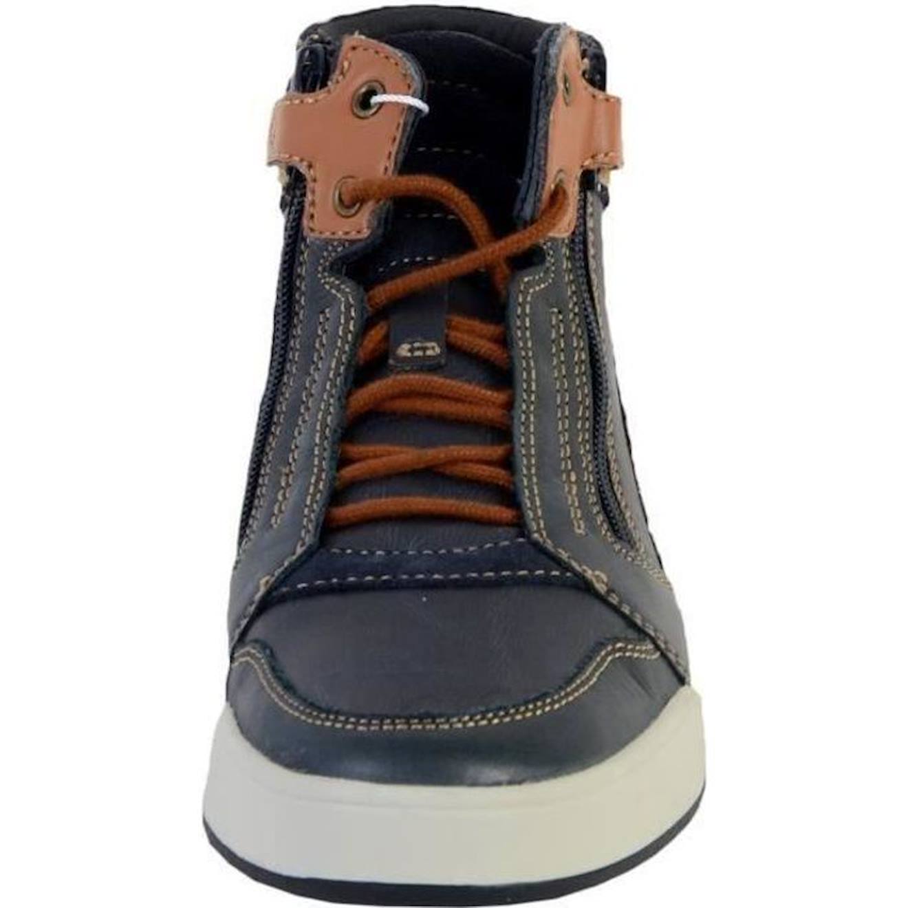 Basket Montante Geox Enfant/Garçons J Perth B.D YNT+WAX.LEA bleu