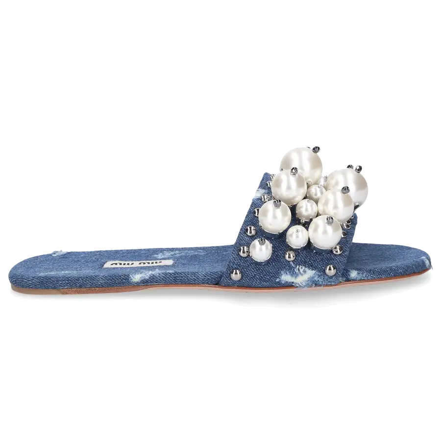Miu Miu - Sandalen Denim - blau