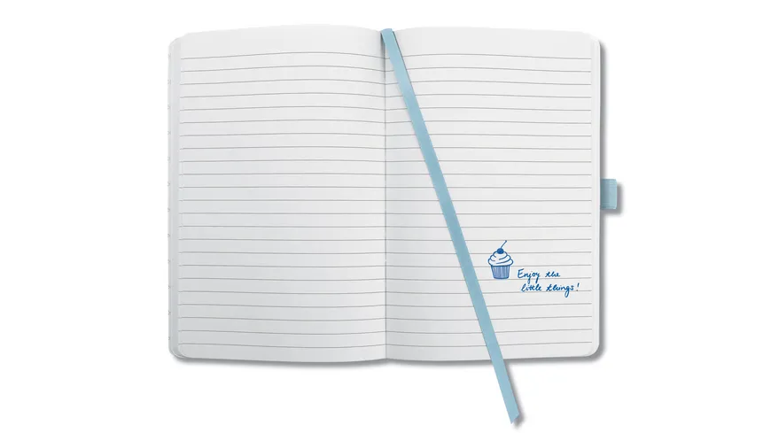 sigel Jolie Notizbuch liniert Sky Blue 135 x 203 x 16mm