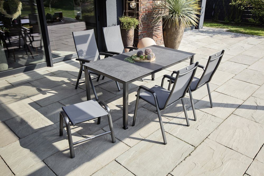 KETTLER Gartenstuhl Kettler Cirrus Silver-Line Multipositionssessel (1)