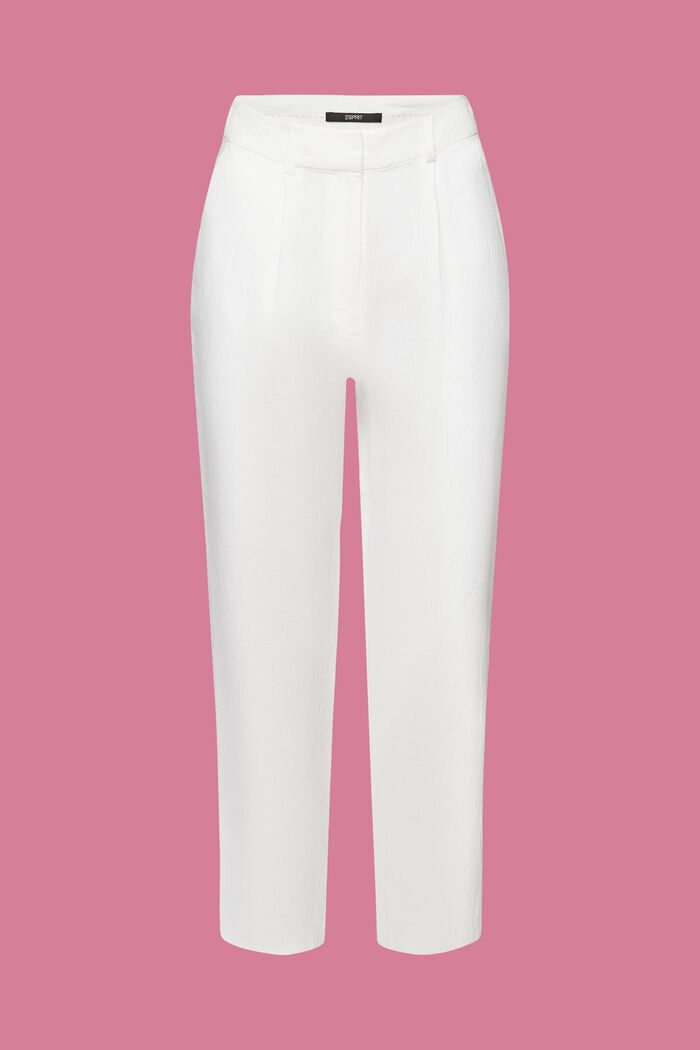 Verkürzte Leinenhose