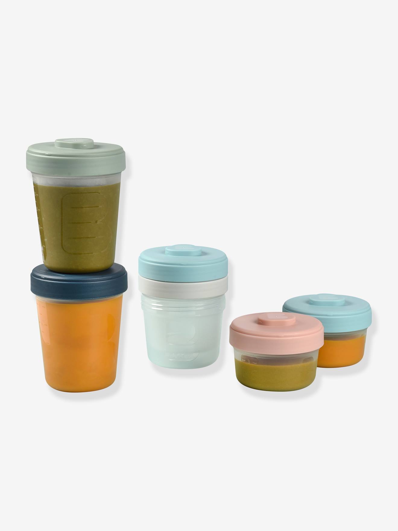 Lot de 6 portions clip 1er âge BEABA assortis