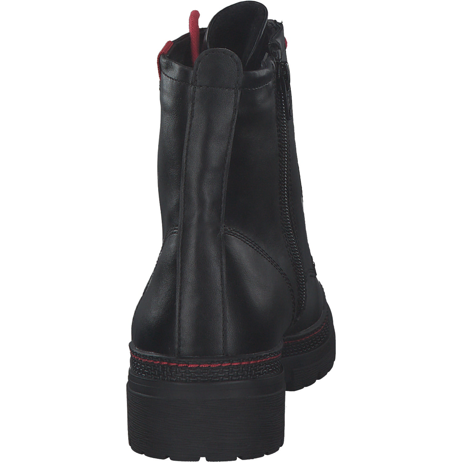Jana Shoes 25222, Winterstiefel, Damen, black/red