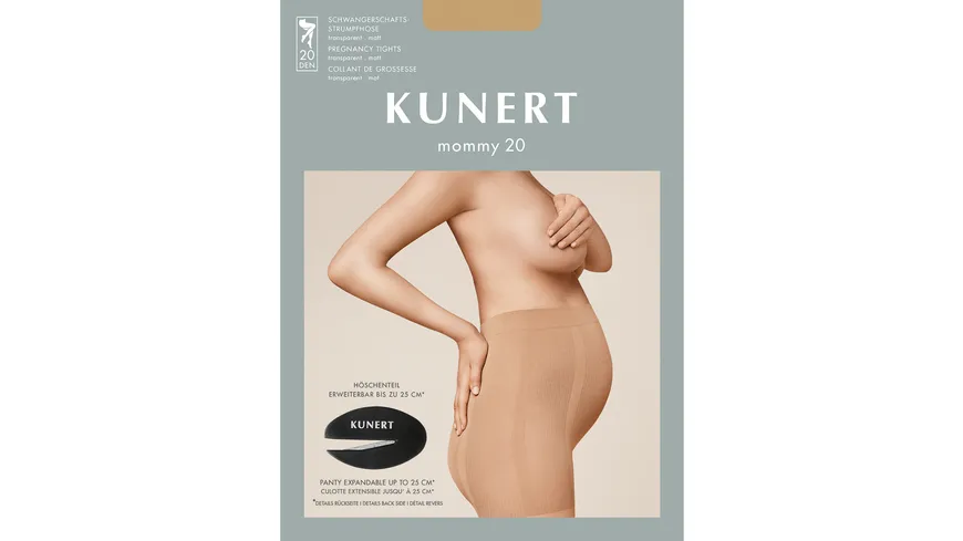 KUNERT Damen Umstands-Feinstrumpfhose Mommy 20 DEN cashmere