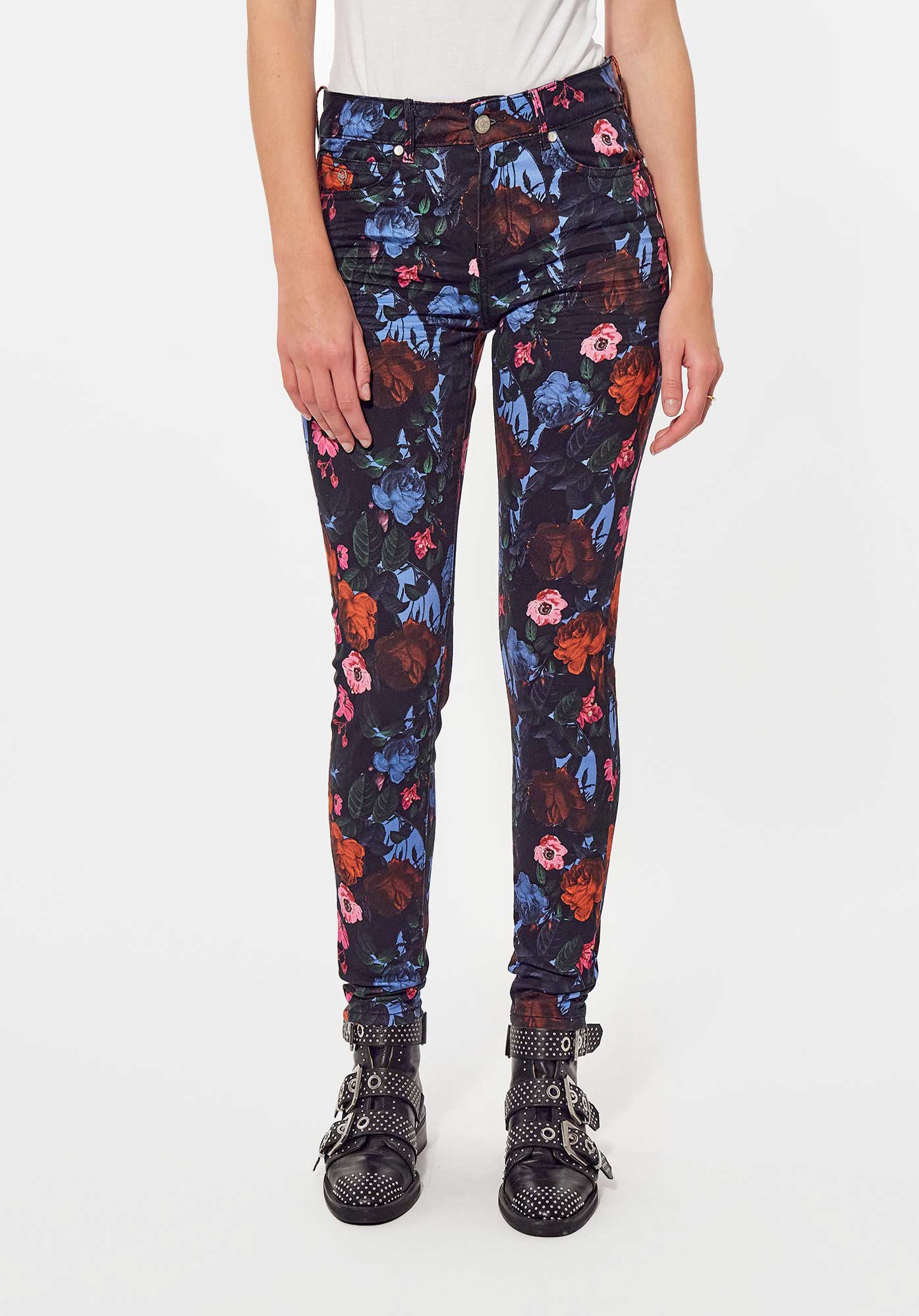 CAMIE  Jean slim fleuri Femme