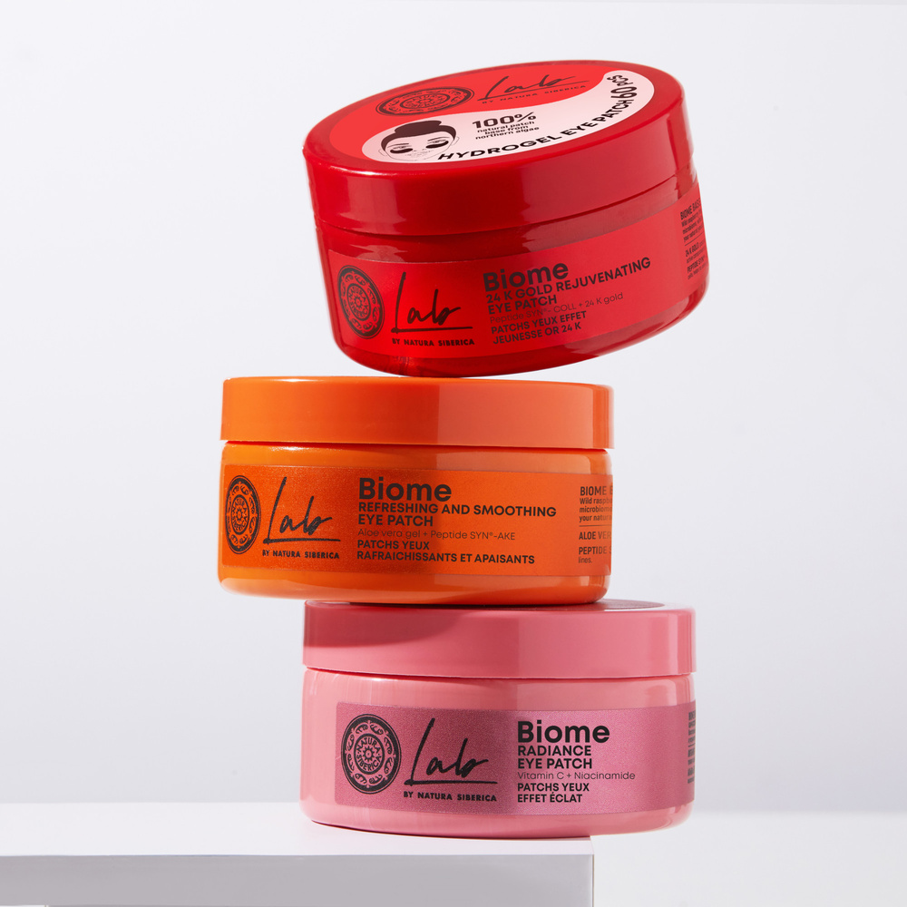 Natura Sibérica Patchs yeux hydrogel Rafraîchissants Lissants soin du regard