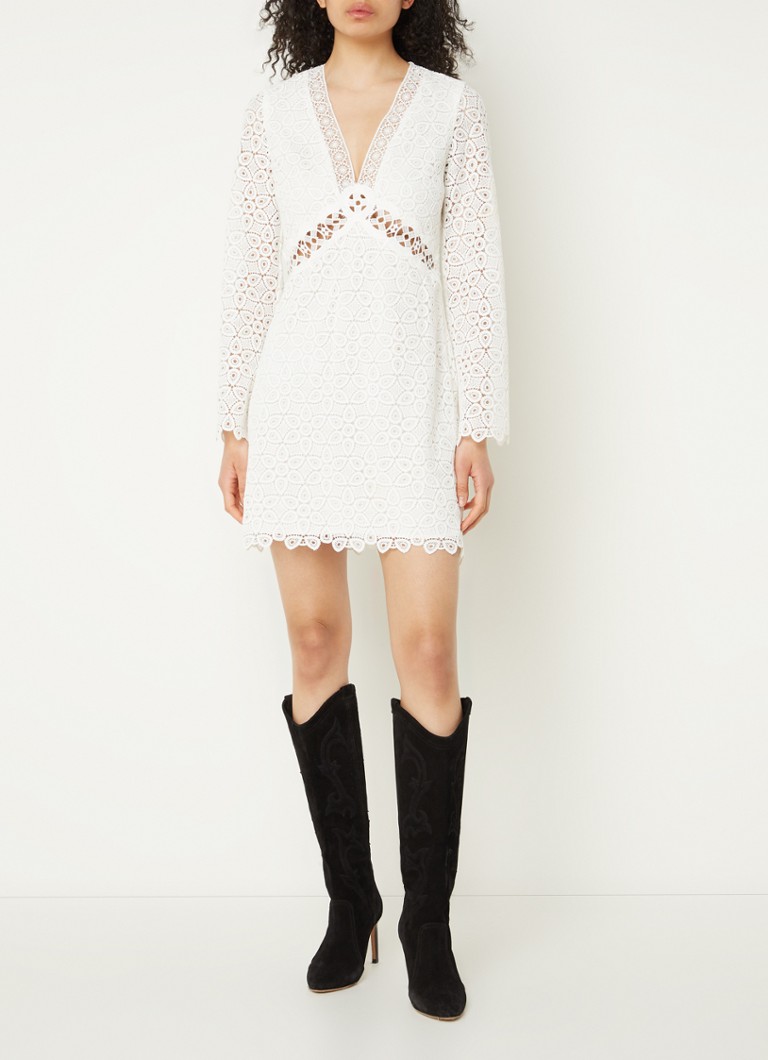 Rochie scurtă Galia de la ba&sh cu model ajurat
