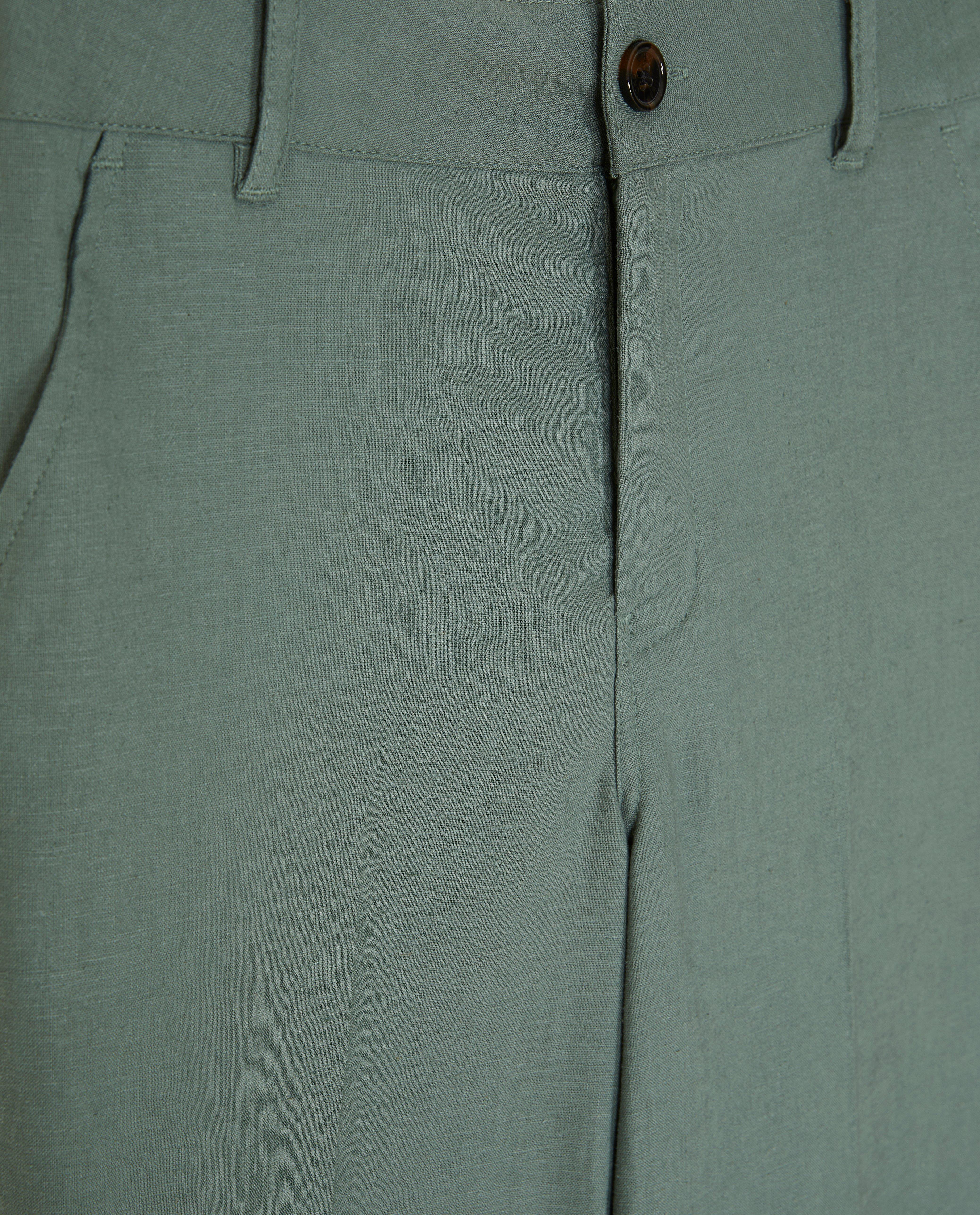 Pantaloni eleganți CKS, kaki festiv