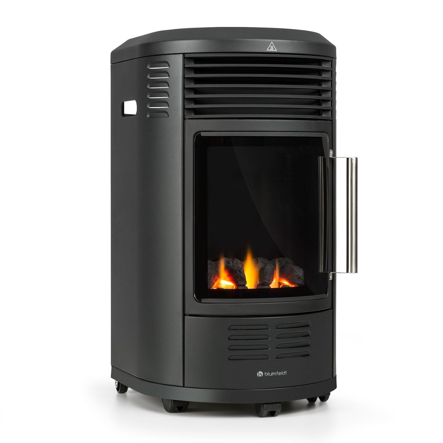 blumfeldt Heizkörper Andora Deluxe, Heizofen für innen Gas Gasbrennofen Elektrisch 3400 W Mobil