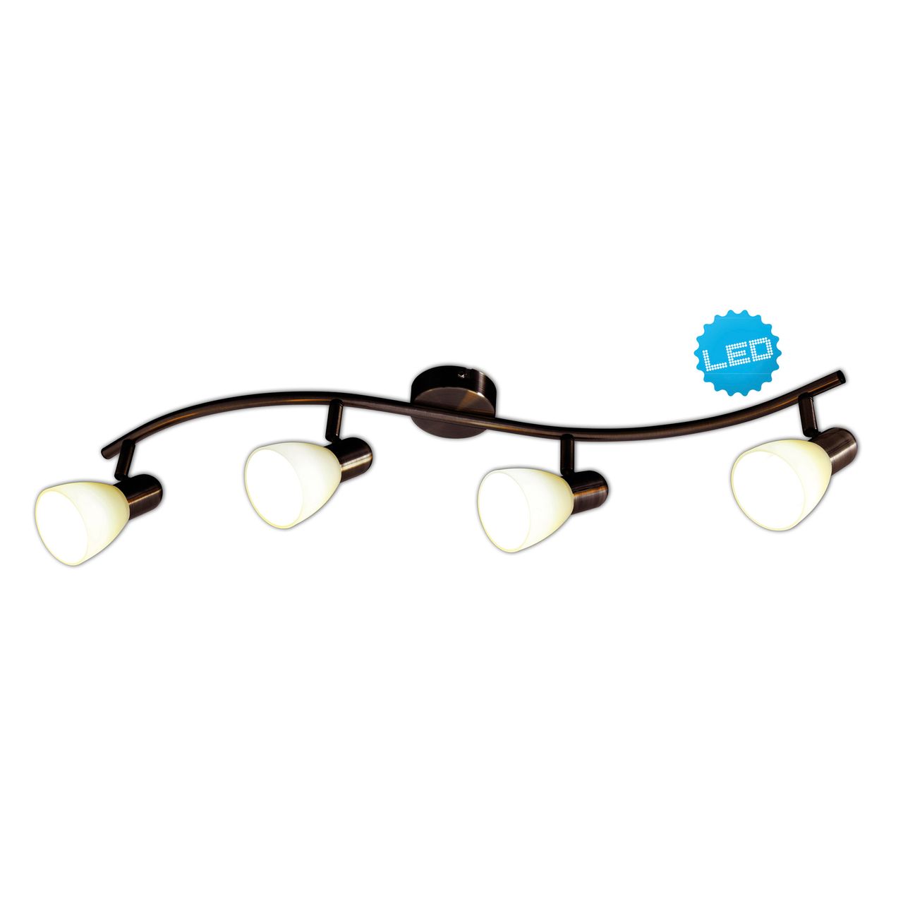 Näve Leuchten 4er LED-Wand-u. Deckenspot 