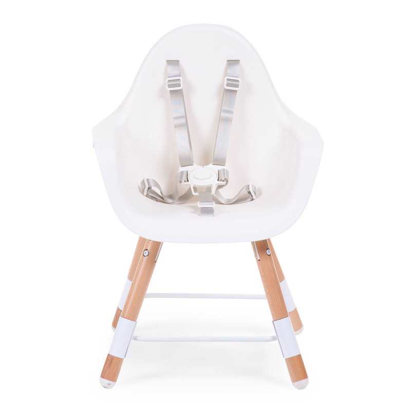 Chaise haute Evolu en bois blanc Childhome