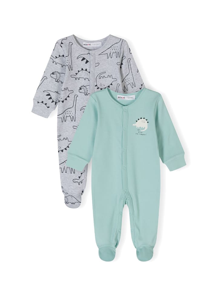 Minoti 2er. Set: Strampler 24babypack17 in grau günstig kaufen