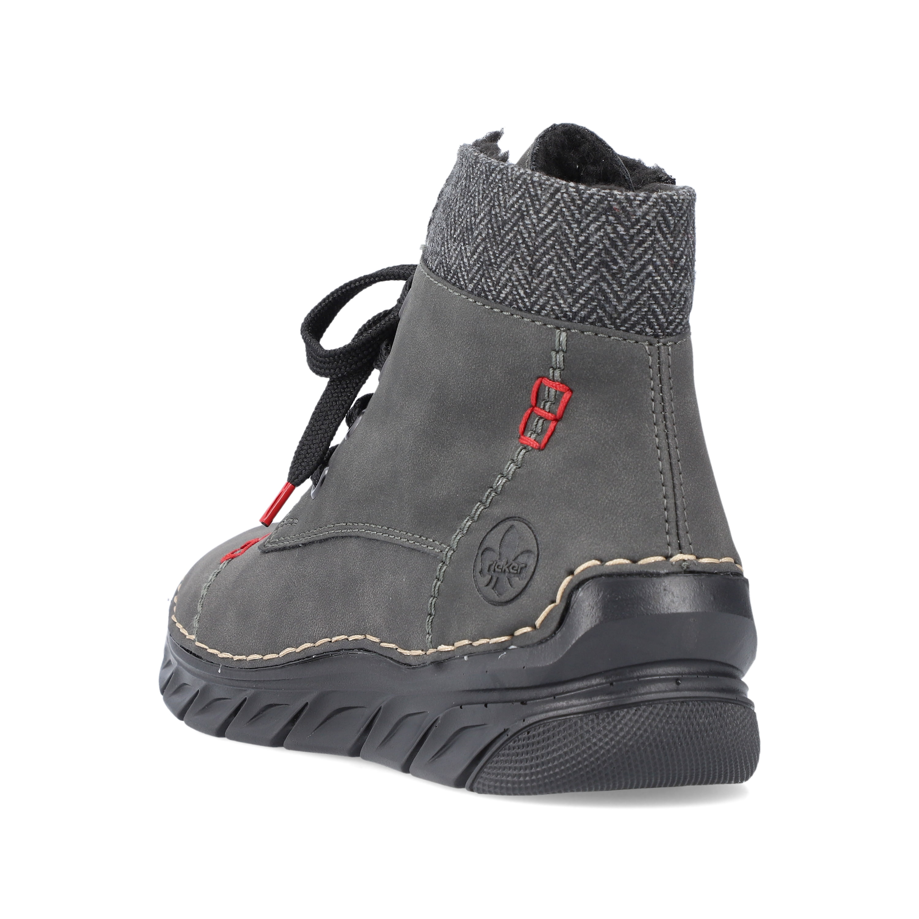 Rieker Damen Schnürstiefel anthrazit