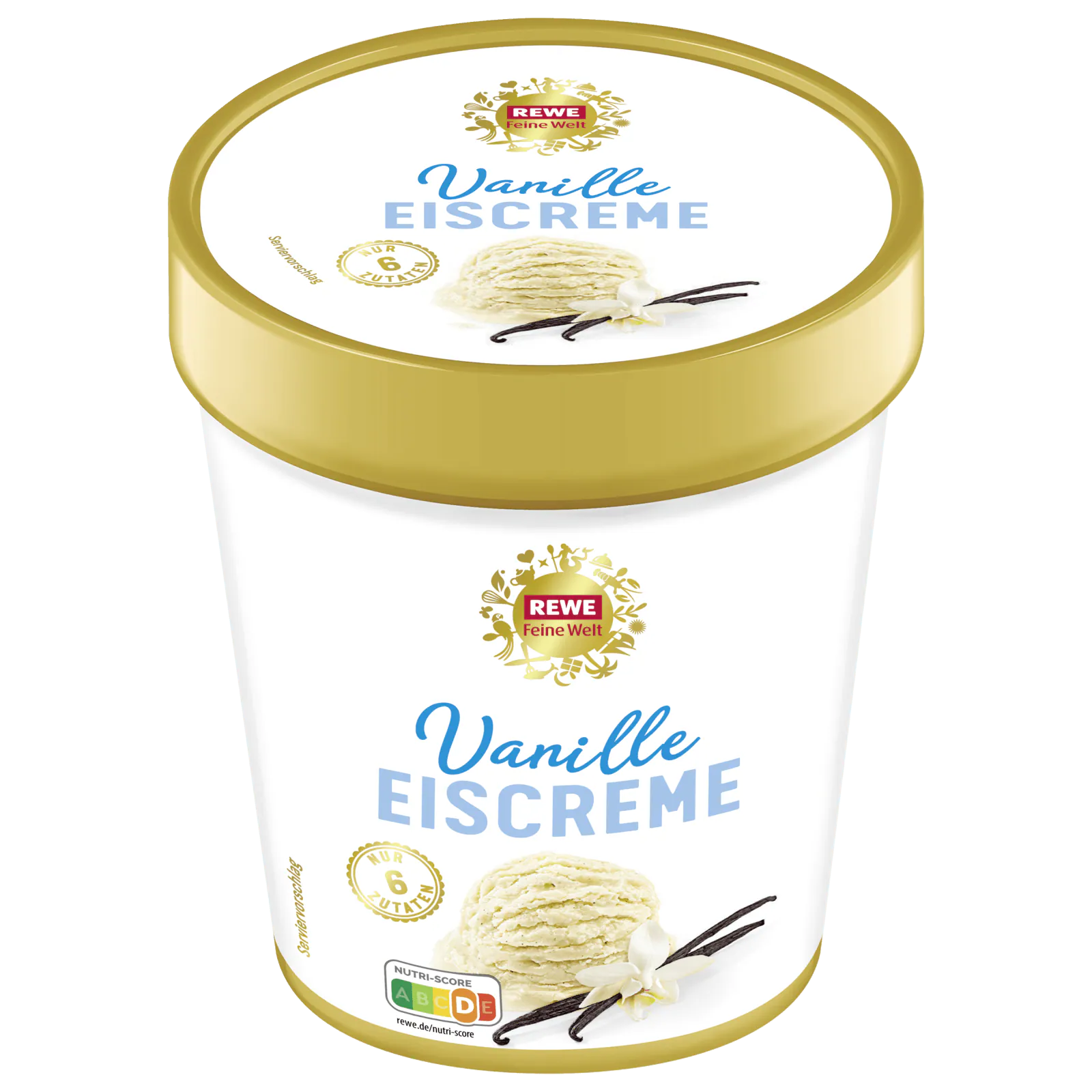 REWE Feine Welt Vanille-Eiscreme 480ml
