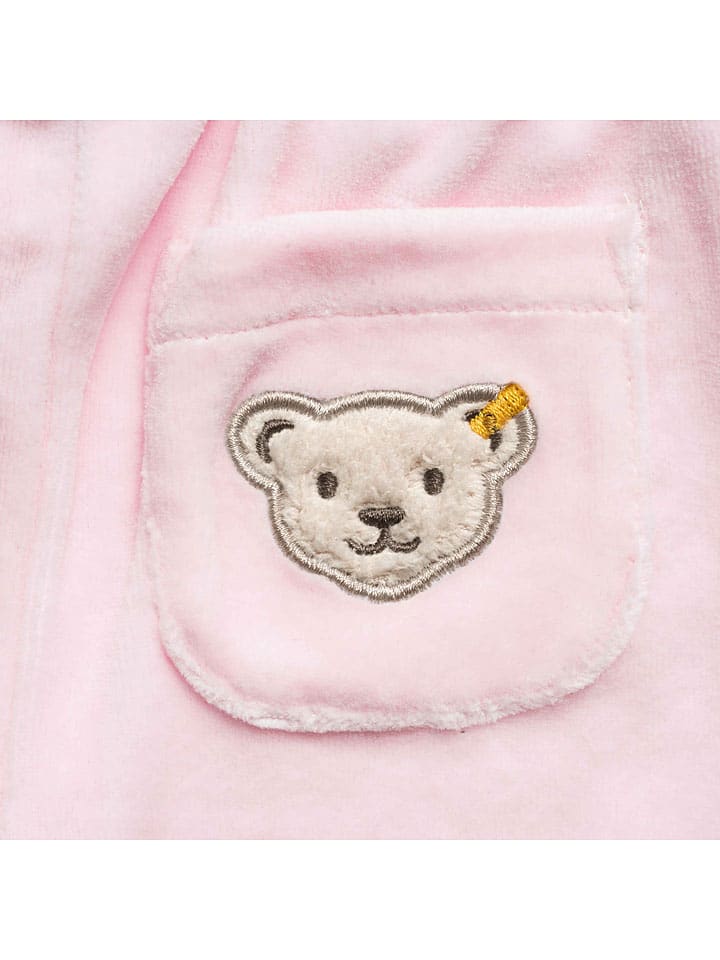 Steiff 3tlg. Outfit in Rosa/ Weiß günstig kaufen