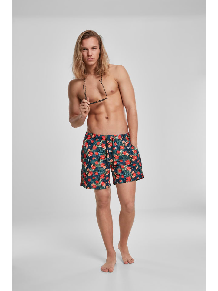 Urban Classics Urban Classics Badeshorts in blk/tropical günstig kaufen