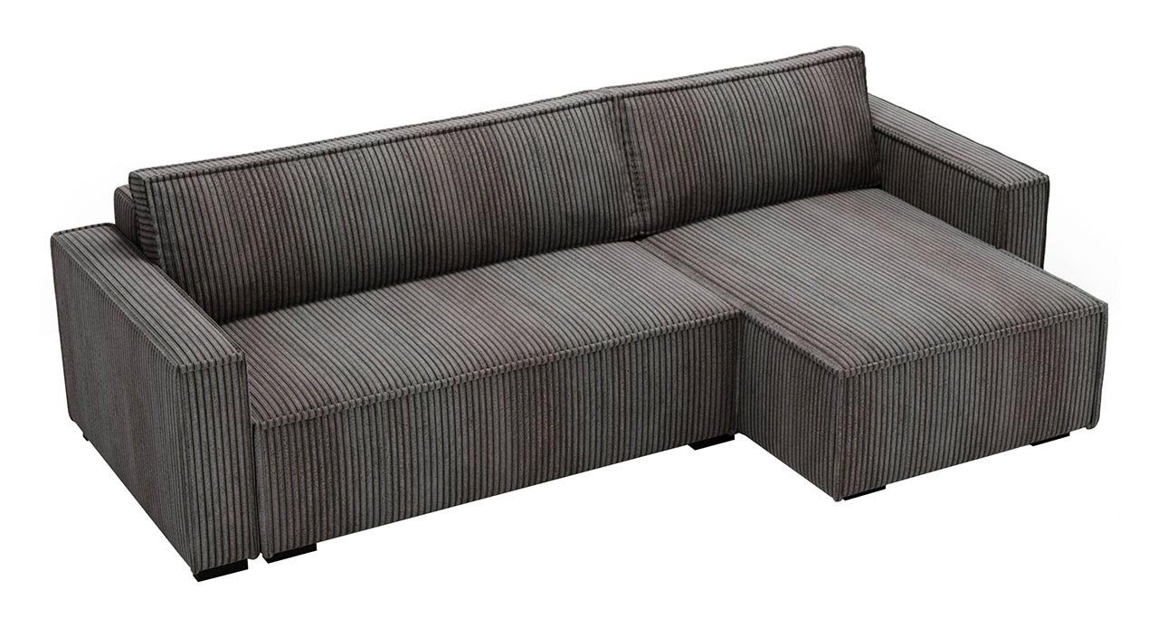 MKS MÖBEL Ecksofa SORIA, mit Schlaffunktion, und breite Armlehnen, Bettkaste